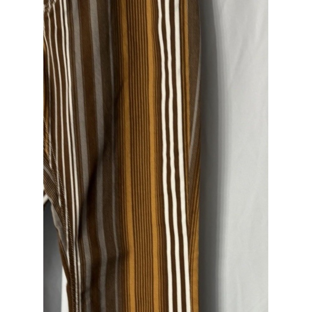 NWT Swedish Hasbeens Womens Designer Striped Flared Leg Jeans Size 28 EUC - Picture 6 of 10